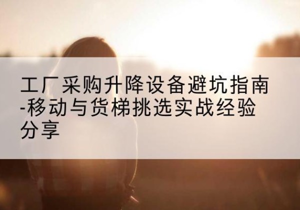 大姚移动式升降机怎么选-工厂采购升降设备避坑指南-移动与货梯挑选实战经验分享